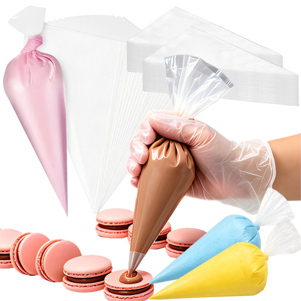 Piping Bag Disposable - 50pcs S/M/L 투명 일회용 페이스트리 파이핑