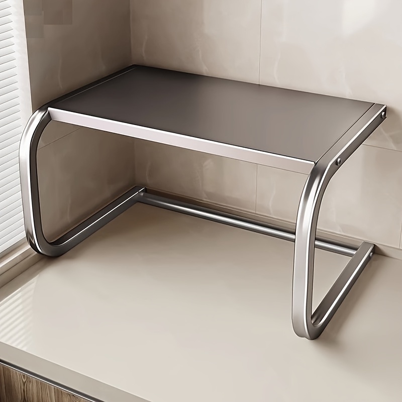 Kitchen Baking Rack - 넓은 2단 금속 전자레인지 선반, 오븐