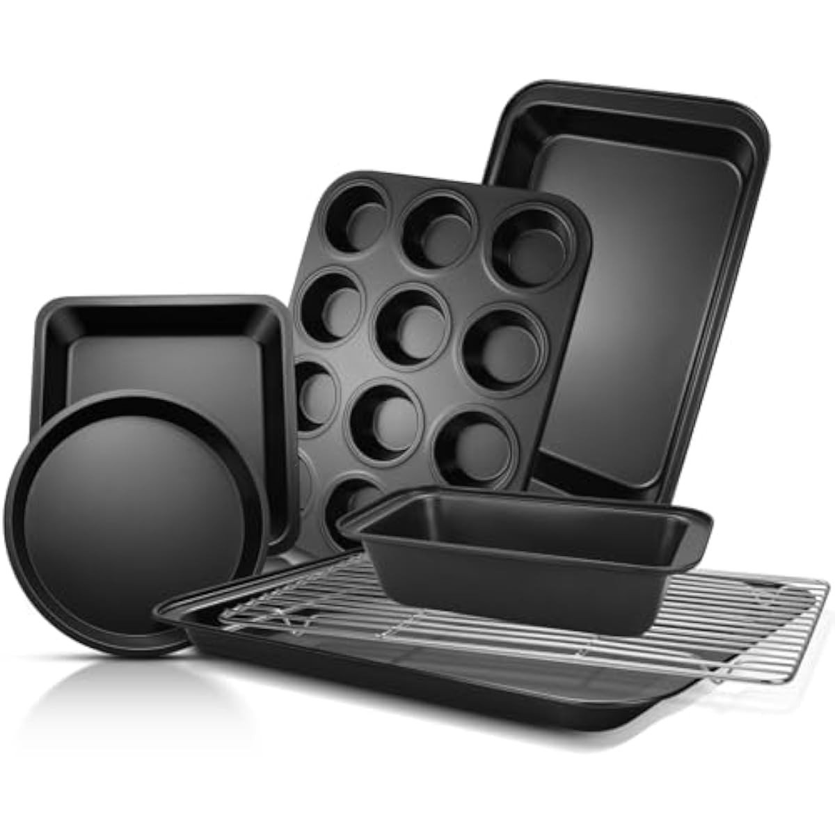 Muffin Tin Nonstick - 7종 전문가용 탄소강 베이킹 키트 (논스틱