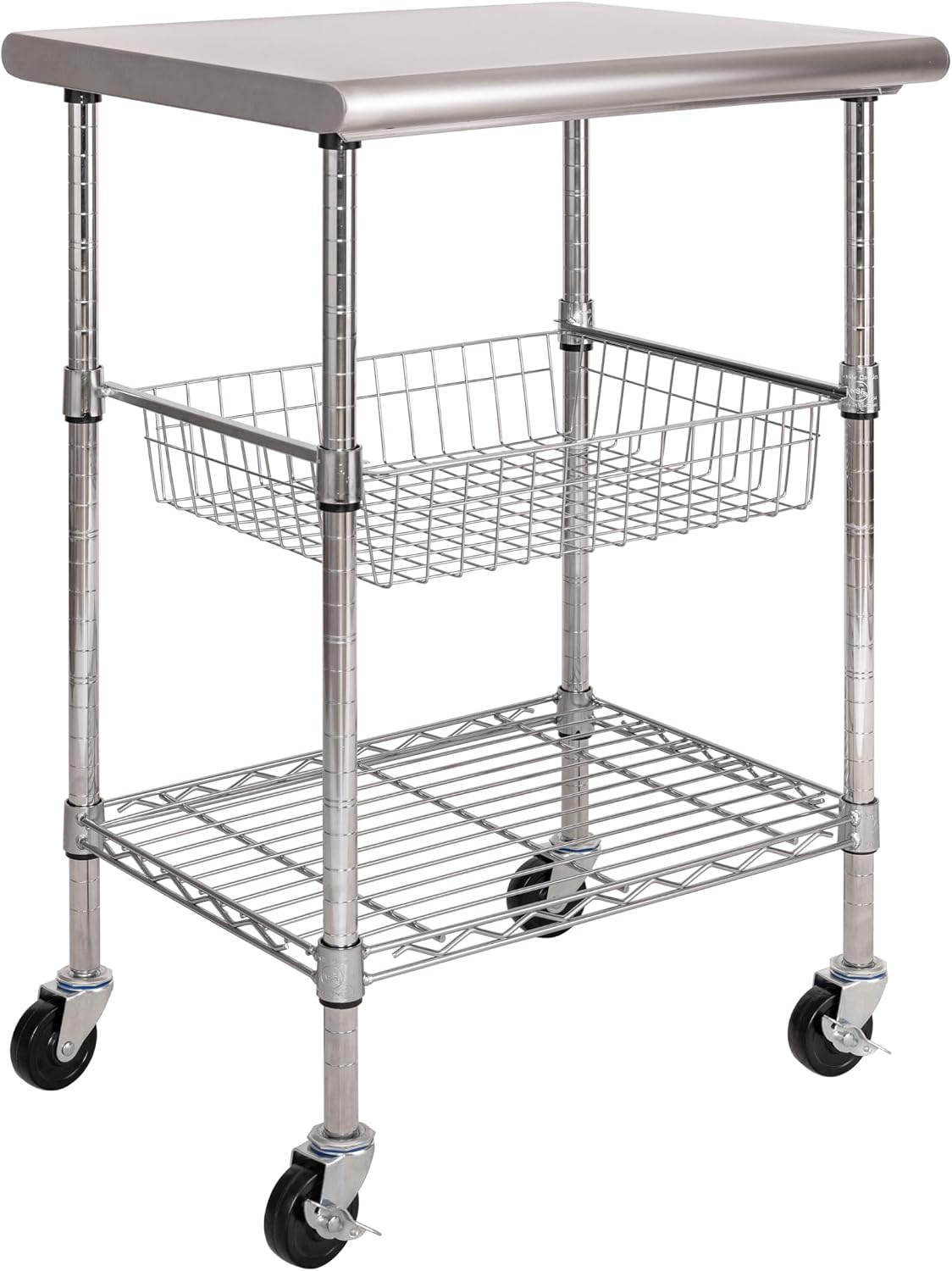 Kitchen Baking Cart - 스테인리스 스틸 상업용 조리대 카트, 이동식