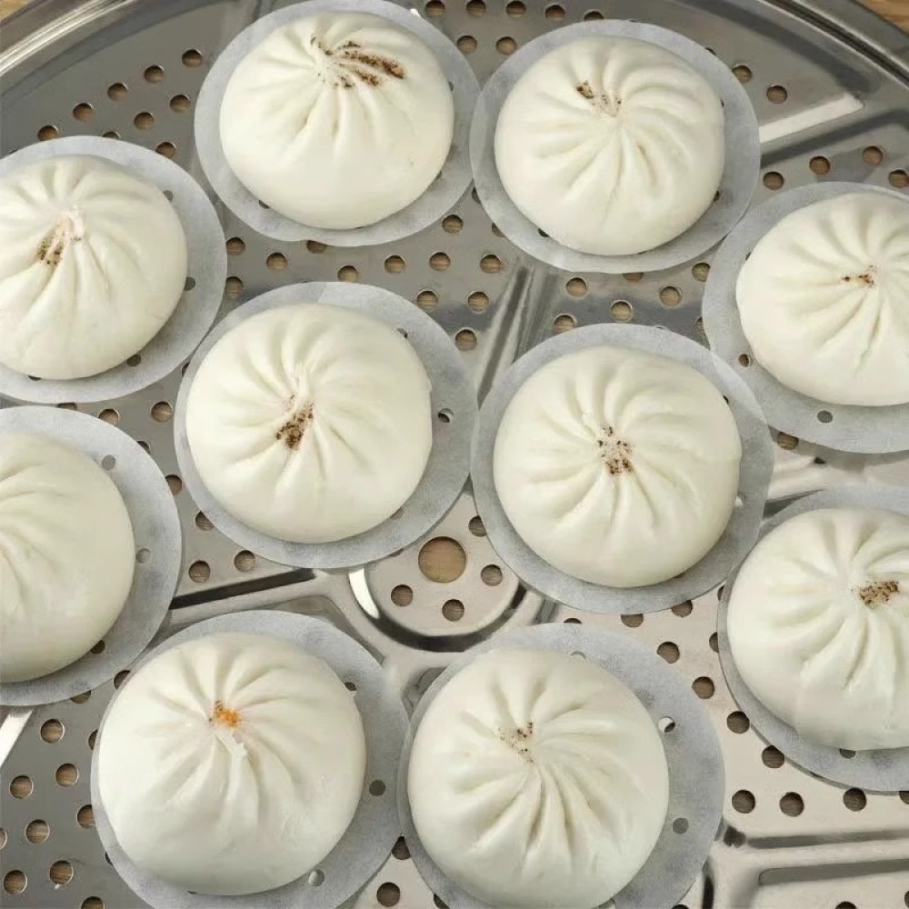 Kitchen Grade Baking Sheet - 비접착식 찜용 종이 패드, 만두용 일회용