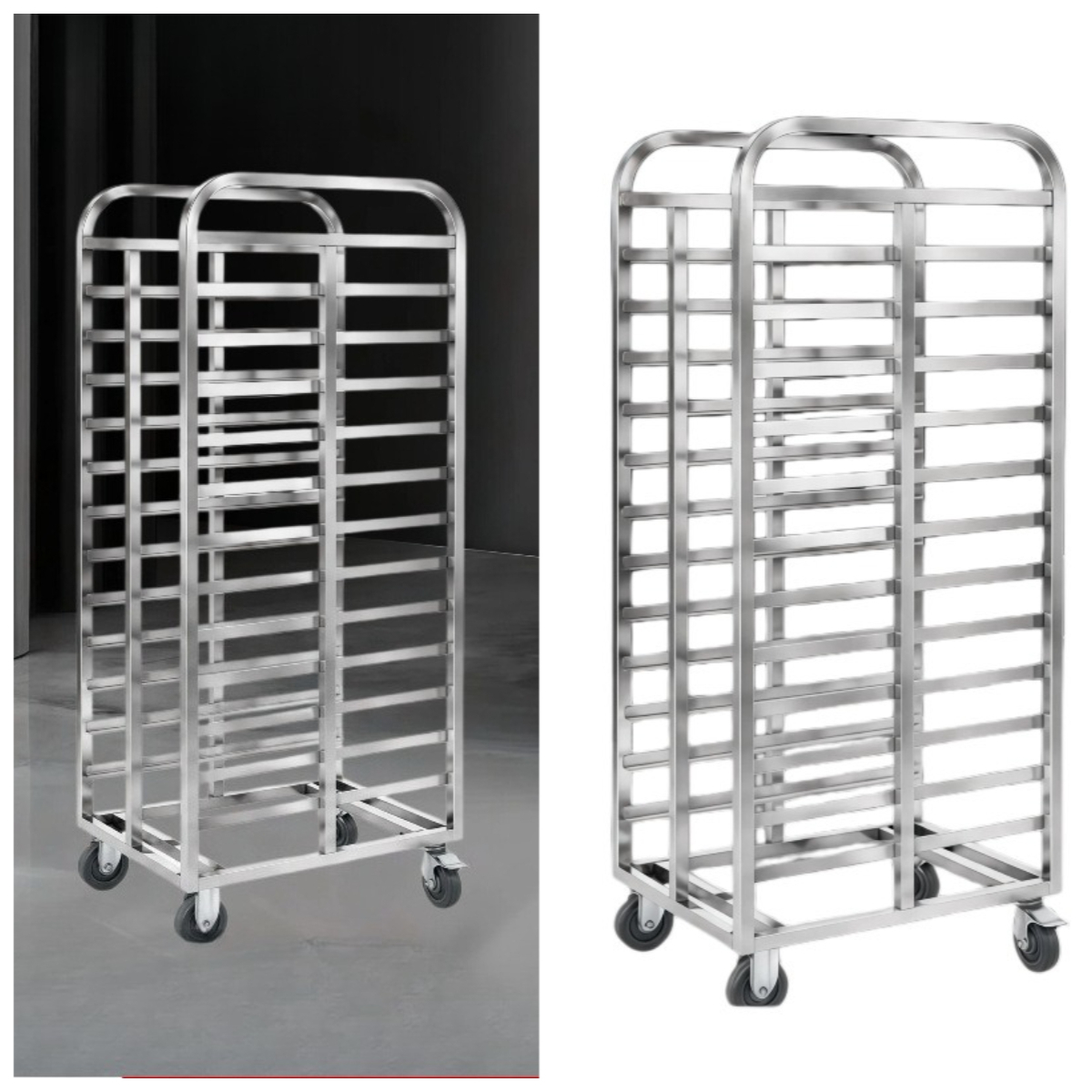 Kitchen Baking Cart - 스테인레스 스틸 다층 베이킹 트레이 트럭