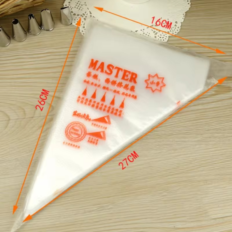 Piping Bag Disposable - 대형 파이핑 백 100pcs 일회용 과자