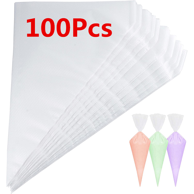 Piping Bag Disposable - LMETJMA 업그레이드 일회용 아이싱 파이핑 백,