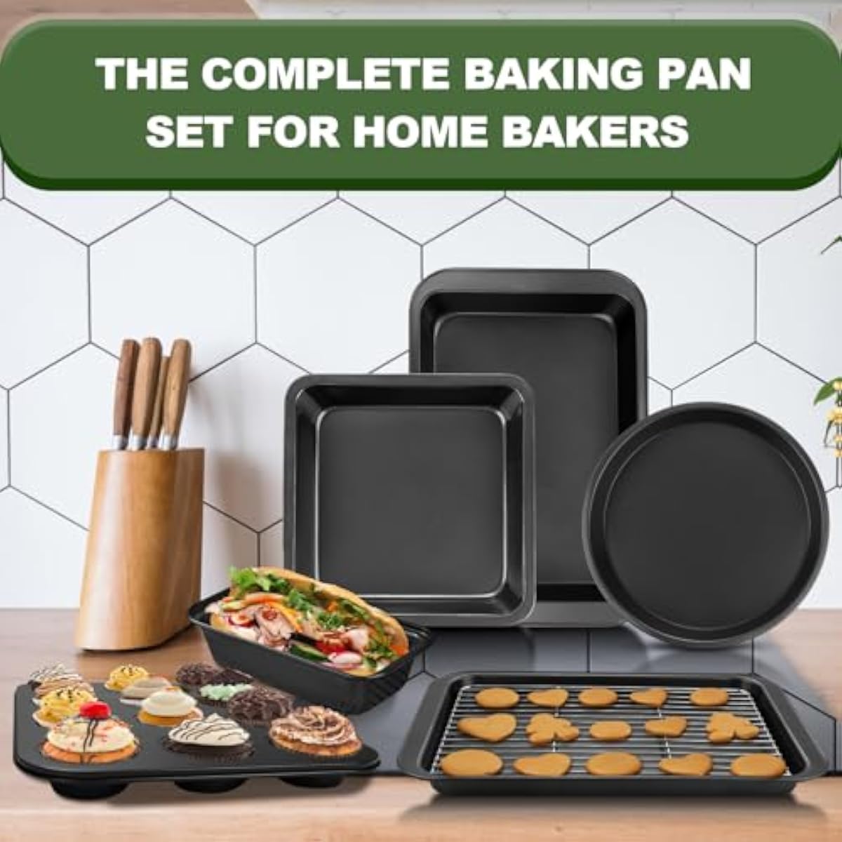 7종 전문가용 탄소강 베이킹 키트 (논스틱 코팅, 오븐 - Muffin Tin Nonstick 리뷰 및 가격