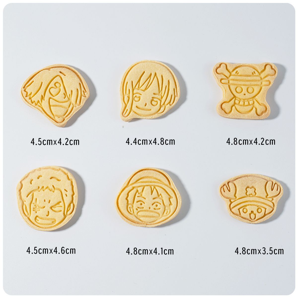 애니메이션 원피스 쿠키 커터 세트 루피 조로 우솝 산지 - Kitchen Baking Gifts 리뷰 및 가격