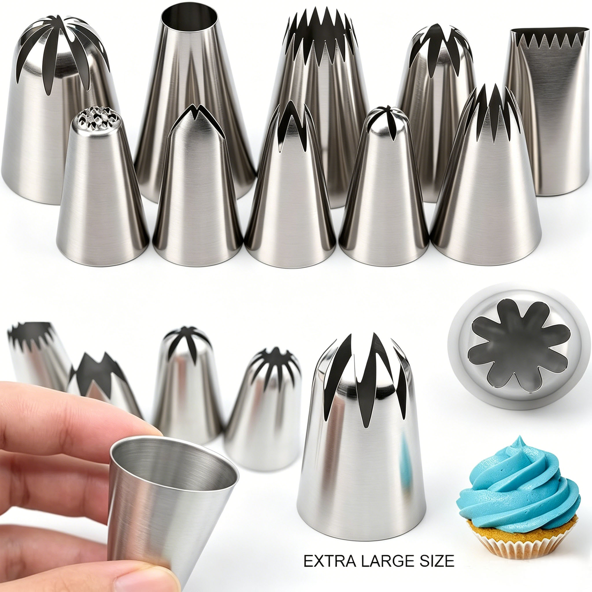31종 케이크 데코레이팅 파이핑 팁 세트, 스테인리스  - Piping Bag Disposable 리뷰 및 가격