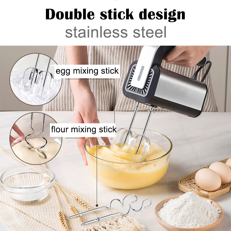 전기 핸드 블렌더 스테인레스 스틸 미니 다기능 믹서 휘 - Kitchen Baking Blender 리뷰 및 가격