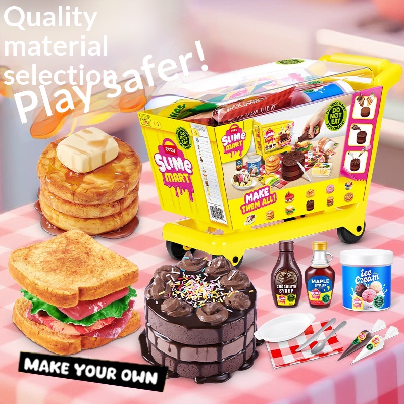 주루 미니 슬라임 마트 쇼핑카트 블라인드 박스 DIY  - Kitchen Baking Gifts 리뷰 및 가격
