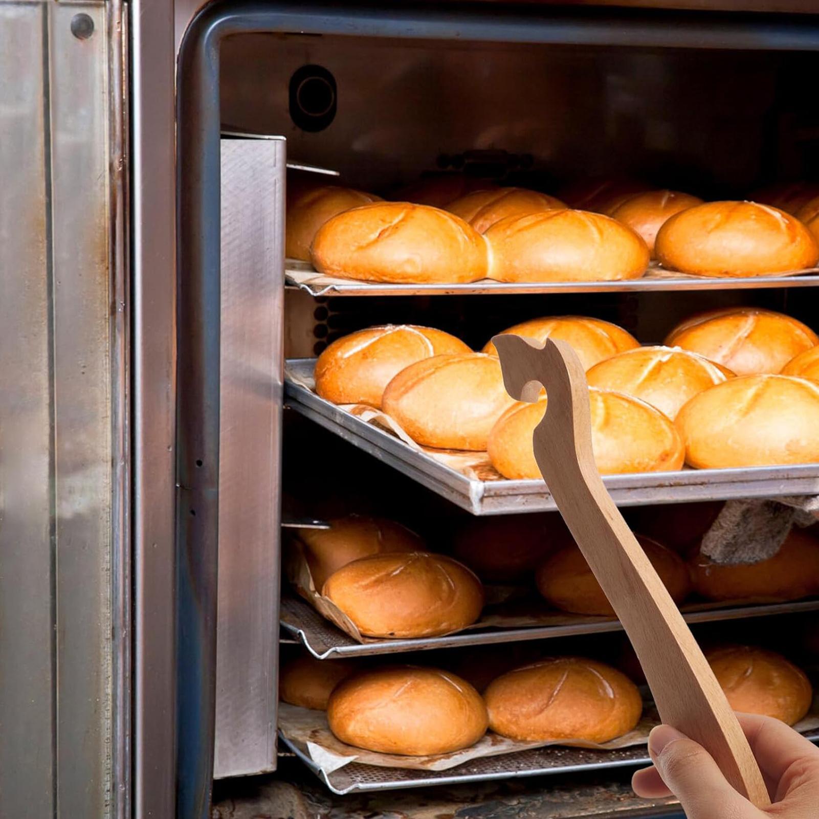 나무 손잡이가 긴 오븐랙 풀러 도구, 에어프라이어 푸셔 - Kitchen Baking Rack 리뷰 및 가격