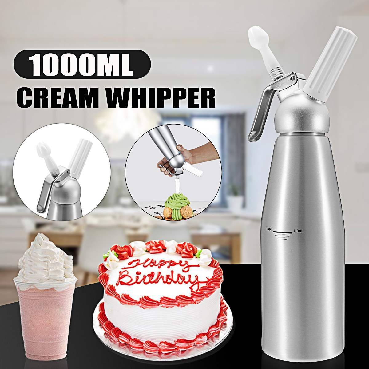 500/1000ml 크림 폼 건 케이크 파이프 건 사이 - Piping Bag Disposable 리뷰 및 가격