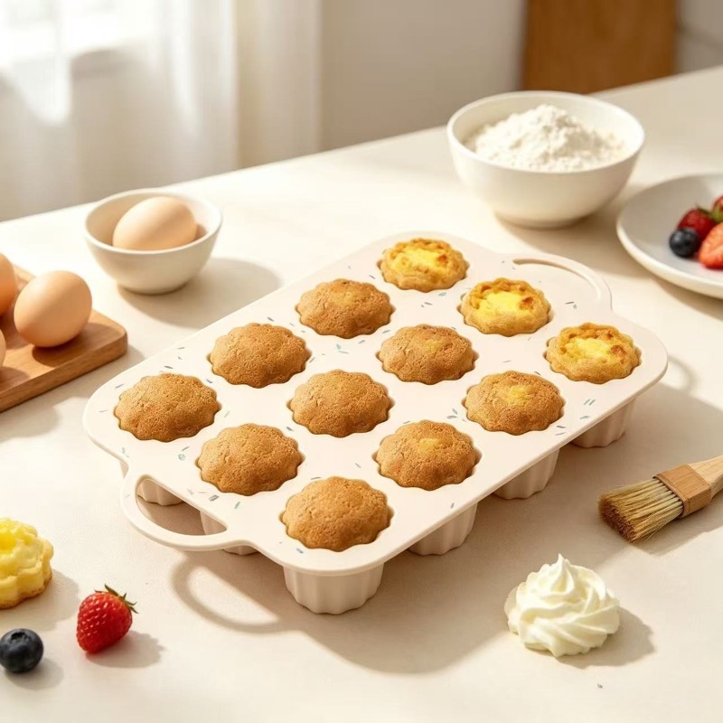 12컵 논스틱 컵케이크 팬 식품 등급 실리콘 머핀 틀  - Muffin Tin Nonstick 리뷰 및 가격