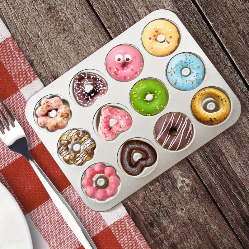 1개 도넛 베이킹 팬, 12구 탄소강 도넛 베이킹 몰드 - Kitchen Baking Essentials 리뷰 및 가격