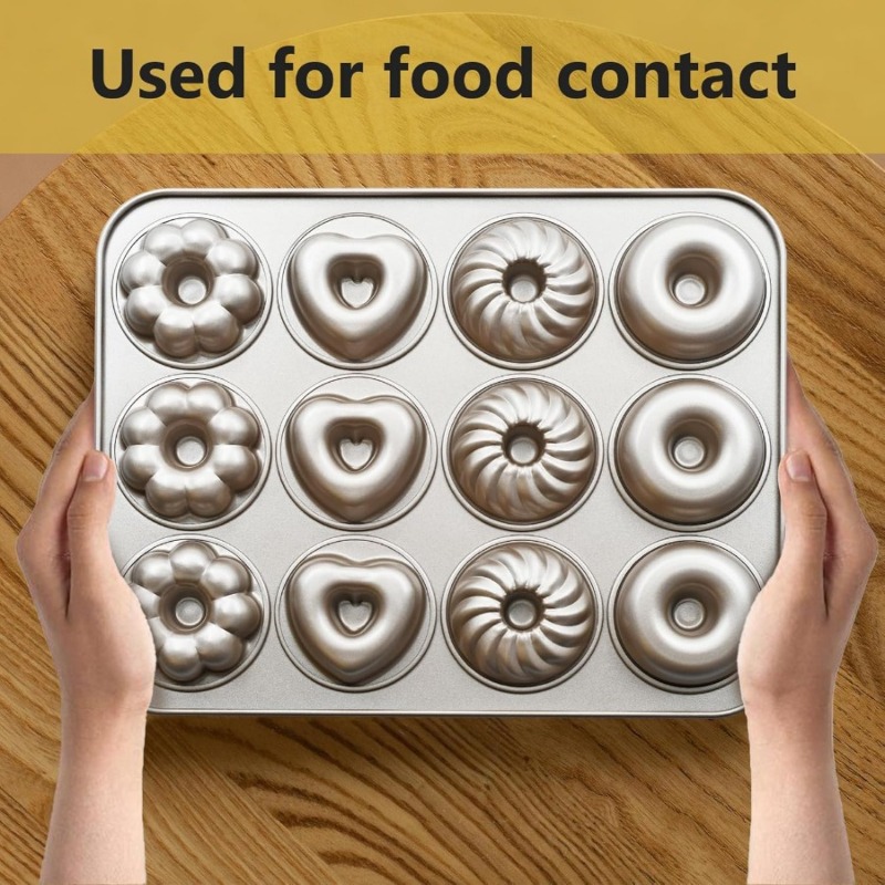 1개 도넛 베이킹 팬, 12구 탄소강 도넛 베이킹 몰드 - Kitchen Baking Essentials 리뷰 및 가격