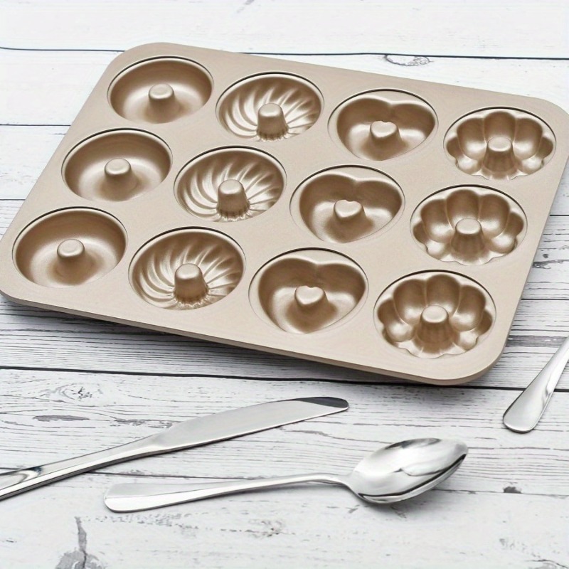 1개 도넛 베이킹 팬, 12구 탄소강 도넛 베이킹 몰드 - Kitchen Baking Essentials 리뷰 및 가격